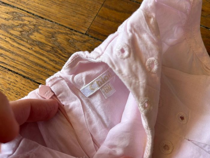 Robe rose poudré Chloé Baby – 6 mois - photo numéro 2