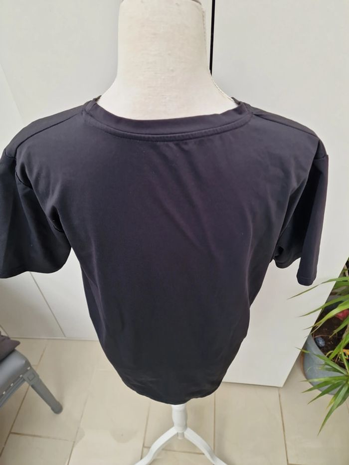 T-Shirt Noir Imprimé Panthère Blanche - photo numéro 6