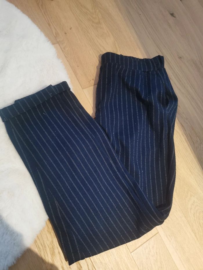 Pantalon ample bleu marine