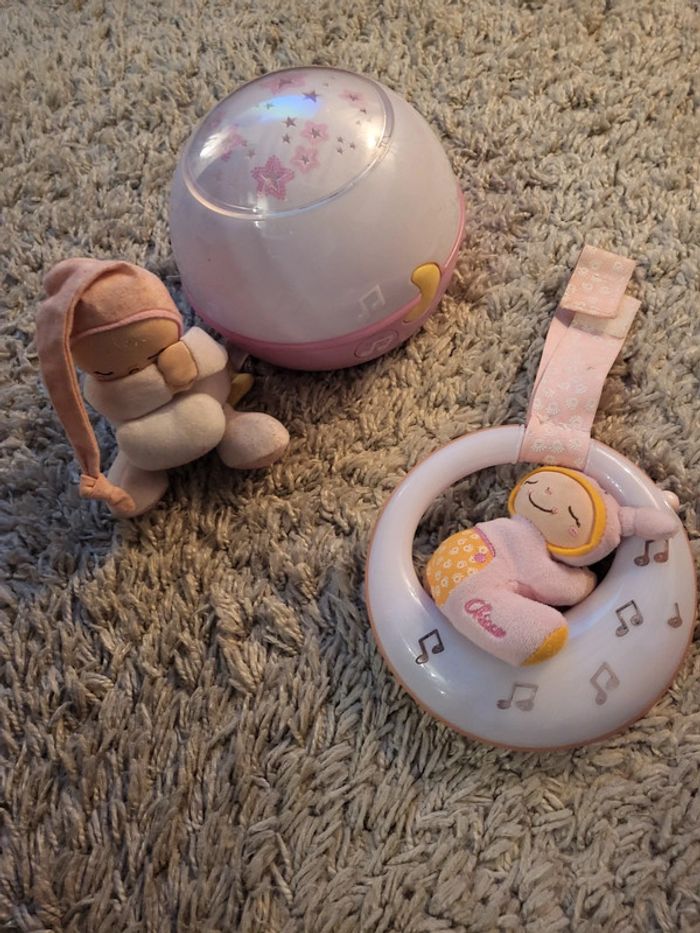 Lot veilleuse fille chicco