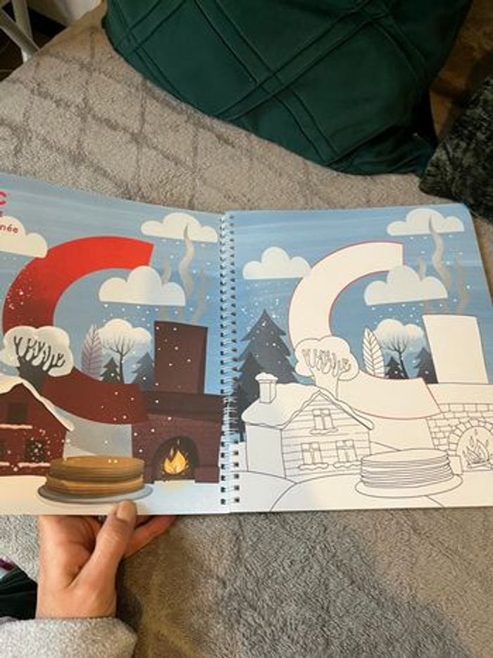 Mon abécédaire à colorier hiver Neuf - photo numéro 2