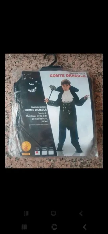 Déguisement Dracula neuf taille 3-4 ans