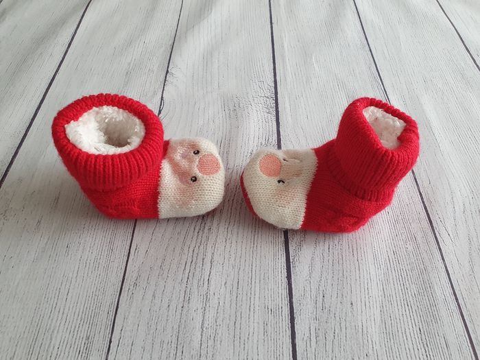 Chaussons de noel 9/12 mois - photo numéro 3