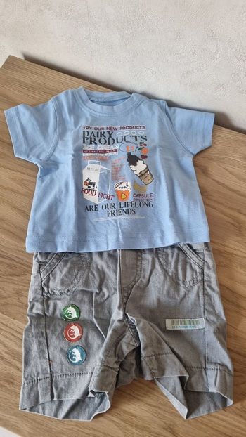 Ensemble été 3 mois neuf.