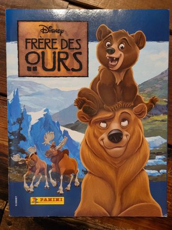 RARE Album Panini complet Disney Frère des Ours Canada brillantes