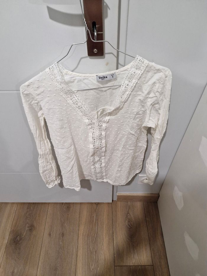 Chemisier blanc taille S