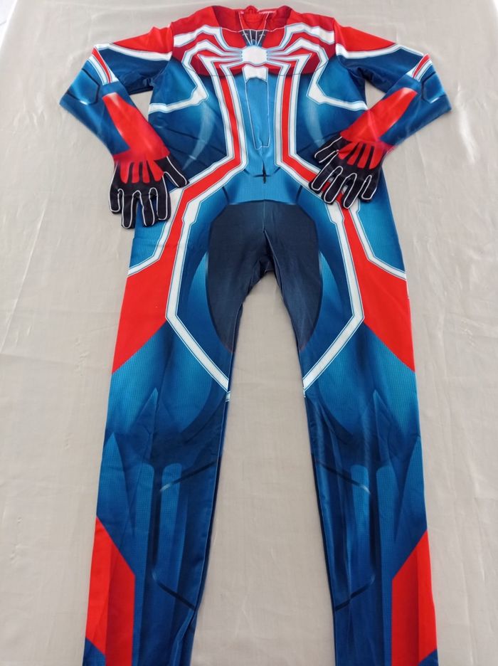 Déguisement combinaison spiderman multicolores 7-8ans - photo numéro 6