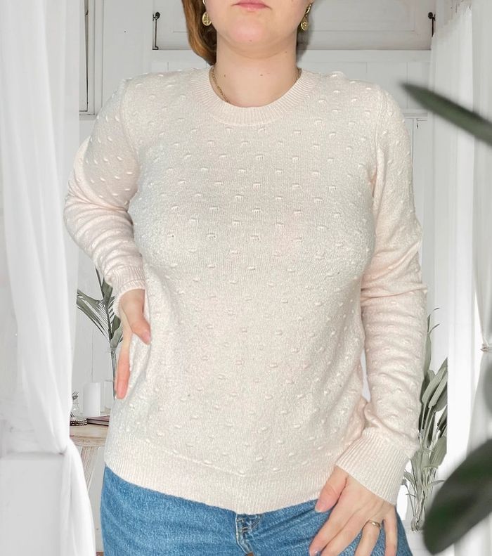 Pull rose pale Vila taille M très bon état - photo numéro 3