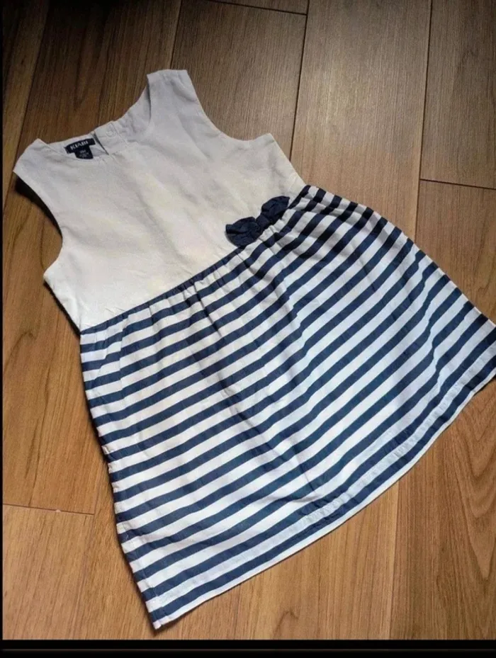 Robe sans manche noeud marinière