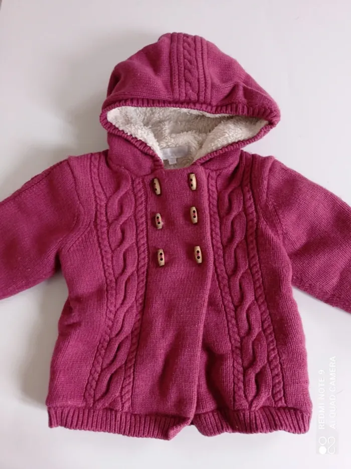 Veste chaude fushia Cadet Rousselle 18 mois
