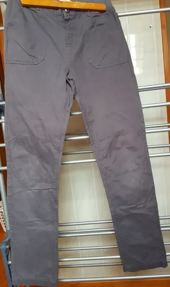 Pantalon toile gris foncé Verbaudet,