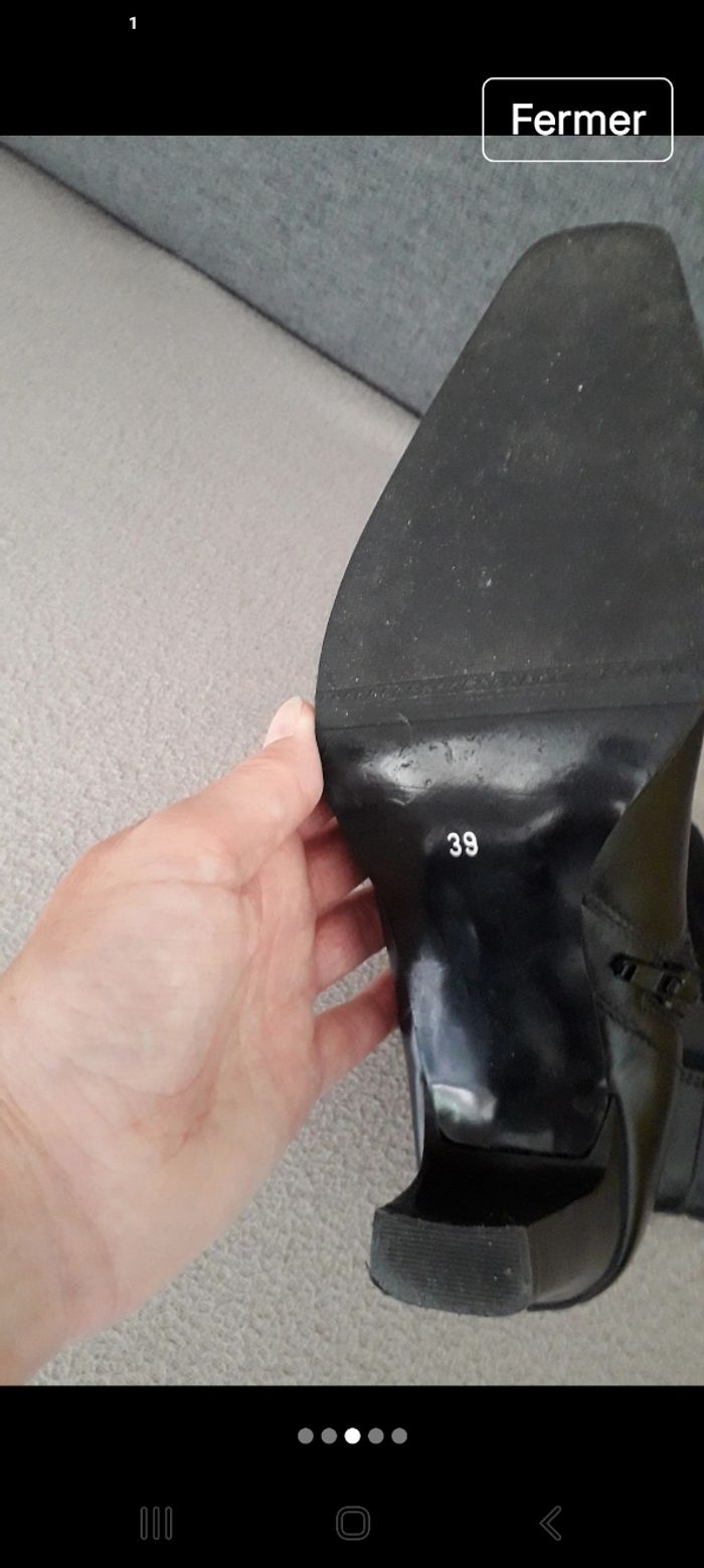 Bottines noires Gémo T39 - photo numéro 4