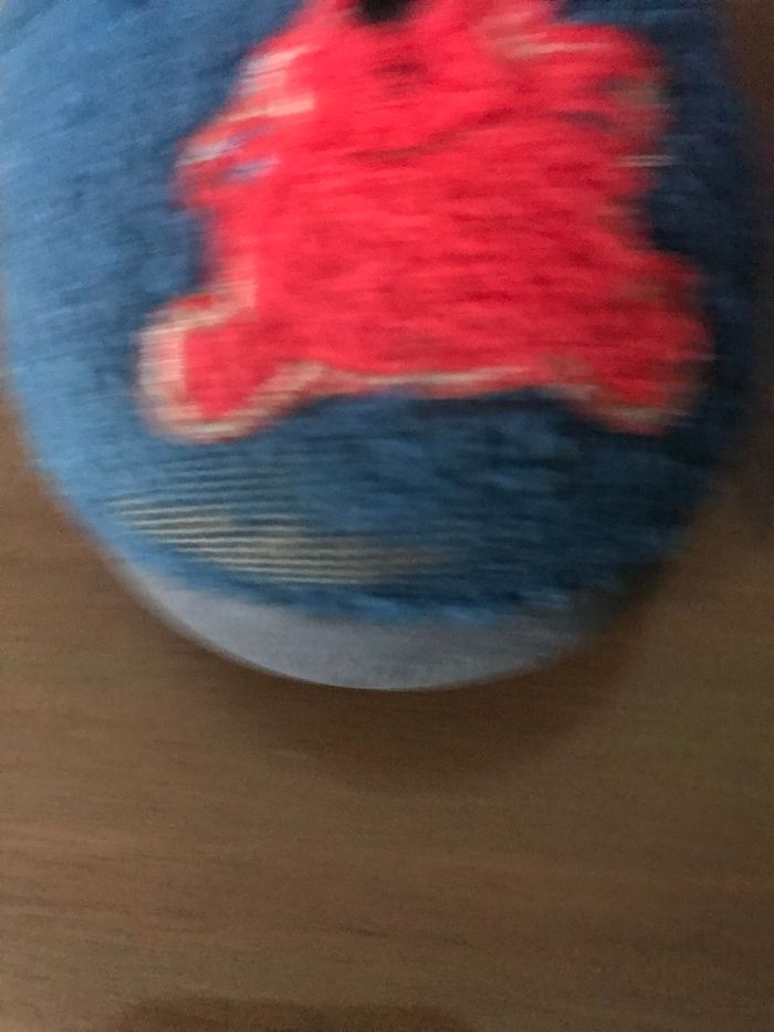 Chaussons montants scratch bleus Pointure 24 - photo numéro 3