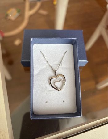 Collier double cœur