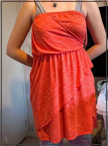Magnifique  robe  corail  taille xl/42