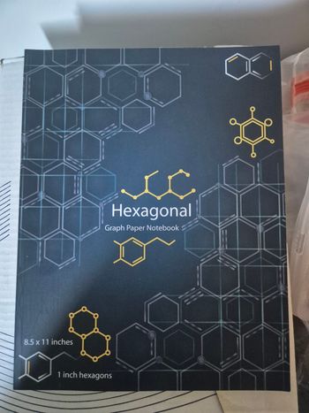 Cahier chimie pour molécule neuf / haxagonal notebook