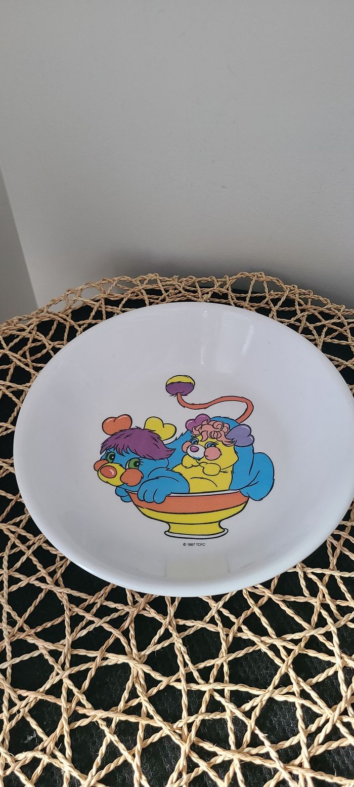 Assiette Popples TCFC Plastorex 1987 Vintage - photo numéro 4