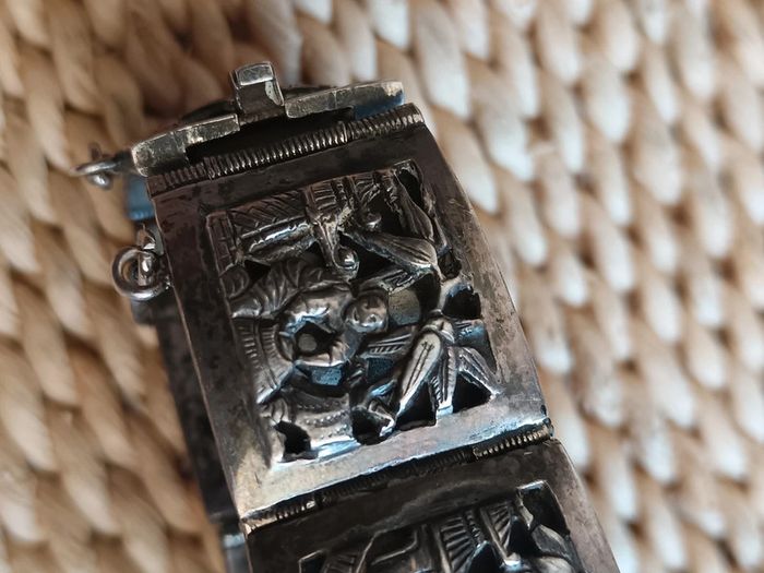 Vintage | Bracelet d'Indochine ancien argent 800 - photo numéro 6