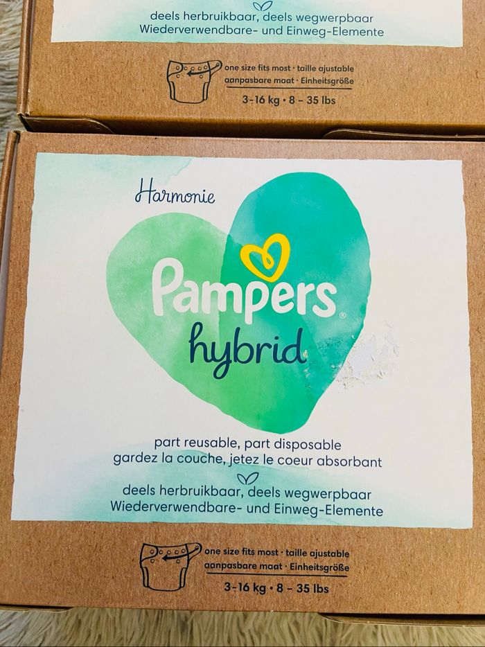 2 kits de démarrage couches lavables + cœurs Pampers Hybrid Harmonie - photo numéro 2
