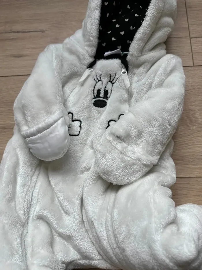 Combinaison pilote Minnie à capuche 1 mois - photo numéro 5