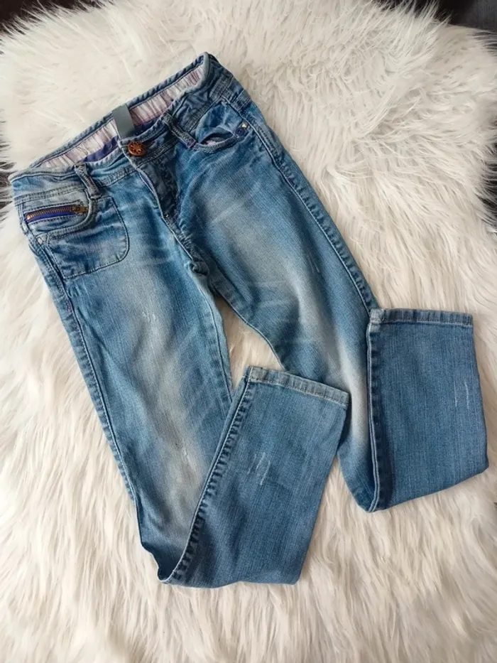 Jean slim destroy bleu clair Zara 5-6 ans 118cm