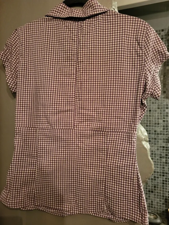 Chemisier à carreaux Vera Moda- Style Vichy (Taille M) - photo numéro 2