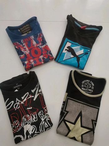 Lot 4 t shirt 10 ans