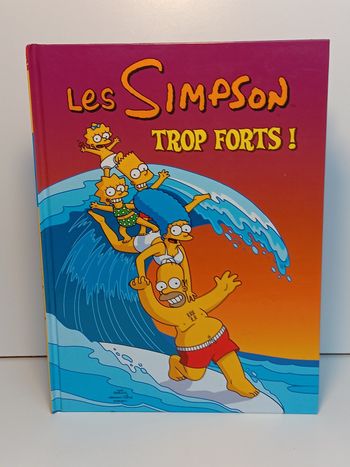 Livre Bande dessinée les Simpson Trop forts
