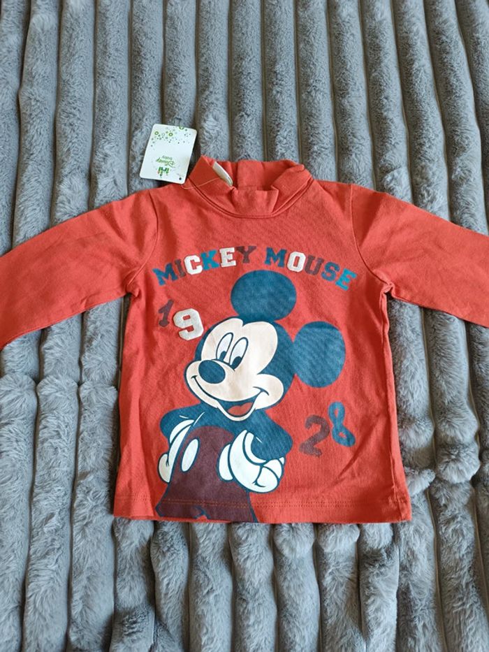 NEUF Etiq. T-shirt Mickey T. 86cm Disney - photo numéro 6