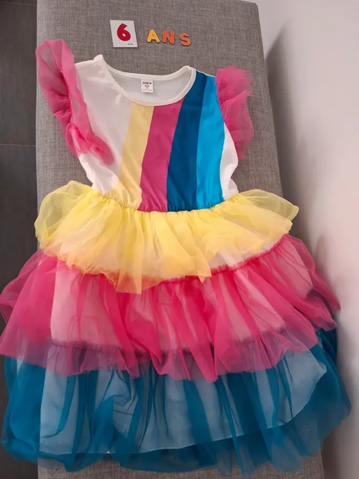 robe mutlicolore 6 ans