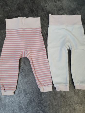 Lot 2 leggings/sarouels bébé fille 6-12 mois lupilu très bon état