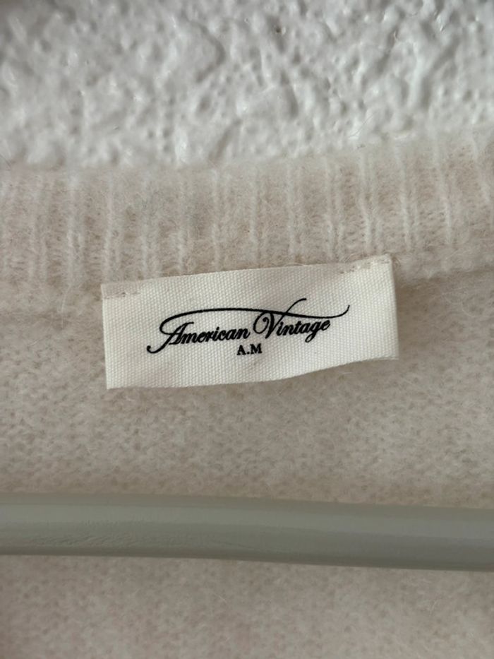 Gilet sans manches American Vintage Vitow blanc / taille L - photo numéro 5