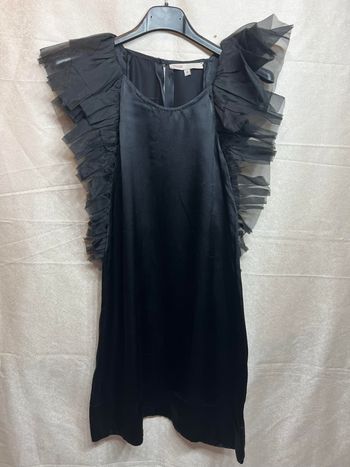 Robe noire femme S Maje en soie