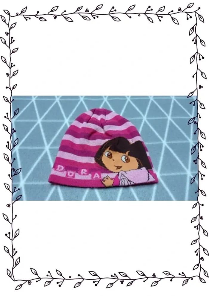 🦄 Poncho + bonnet Dora l'exploratrice, 4 ans - photo numéro 3