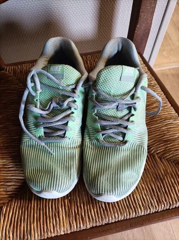 Basket de sport - Sneakers vert et blanc