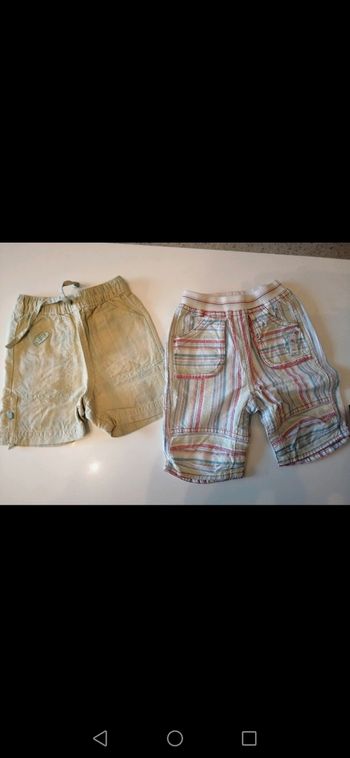 Lot de 2 shorts 6 mois