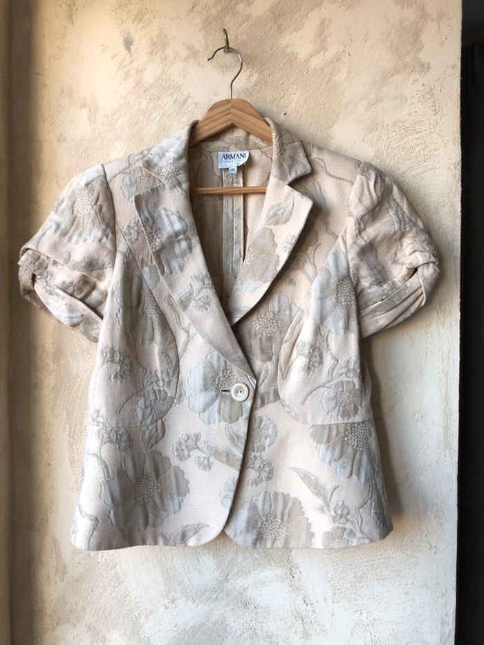 Veste manches courtes beiges Armani