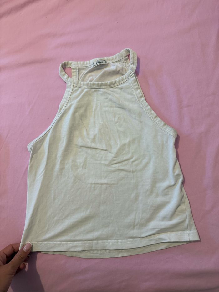 crop top blanc