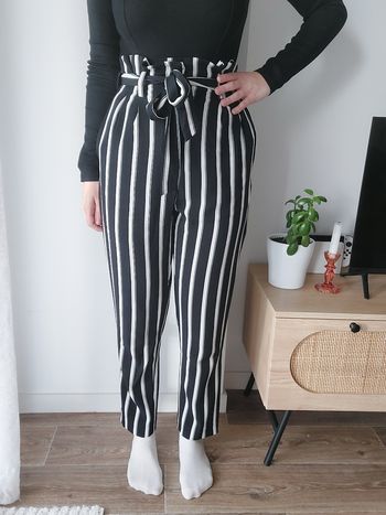 Pantalon rayé fluide