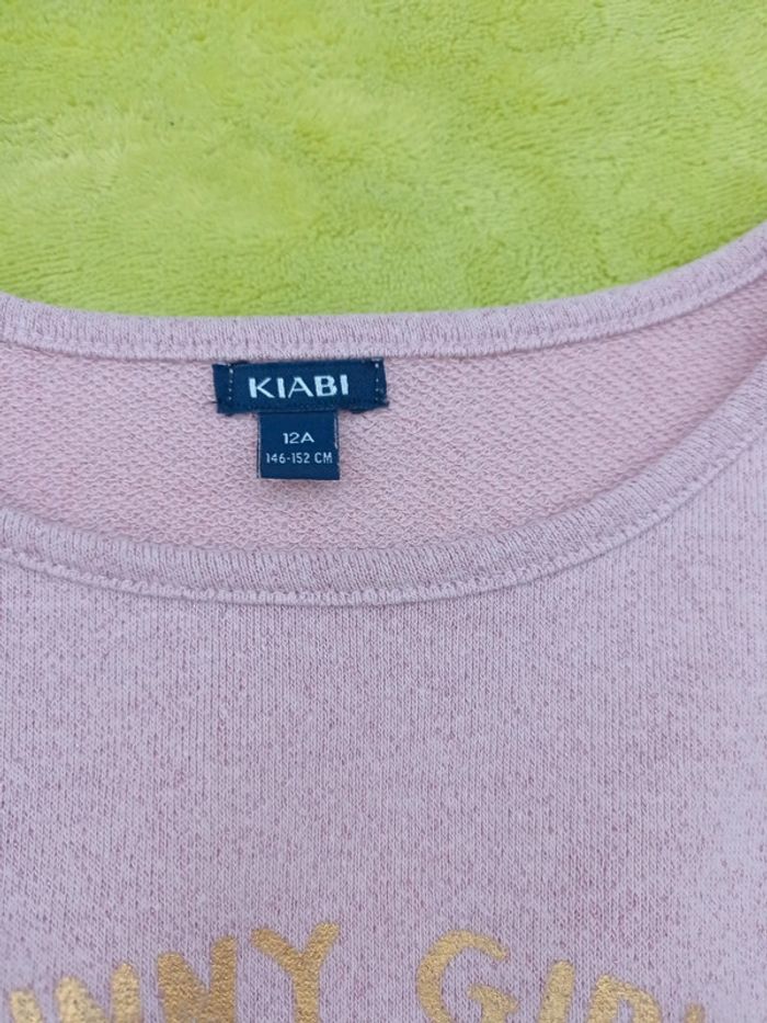 Robe Kiabi rose grise taille 12 ans - photo numéro 3