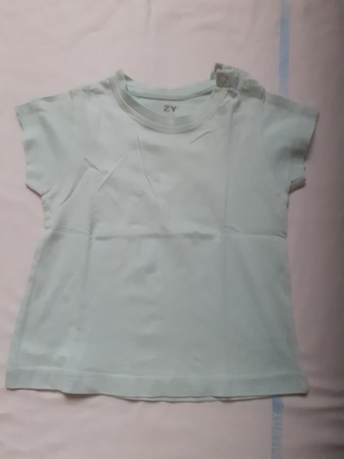 Tee shirt vert d'eau