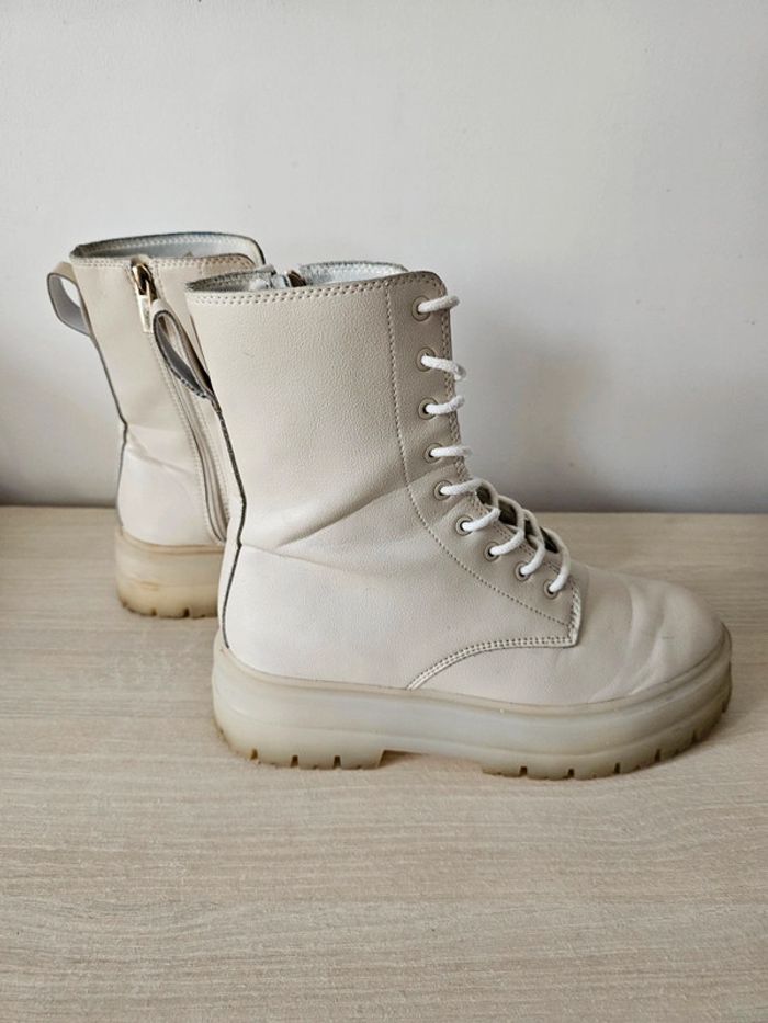 Paire de bottines beige -  Stradivarius - Pointure 38 - photo numéro 4