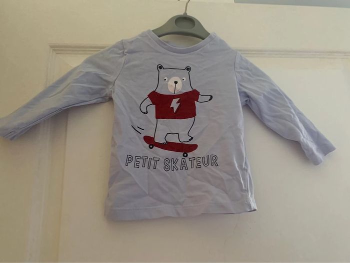 Tee-shirt manches longues verbaudet 9 mois
