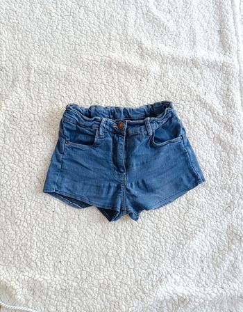 Short en jean stretch bleu clair