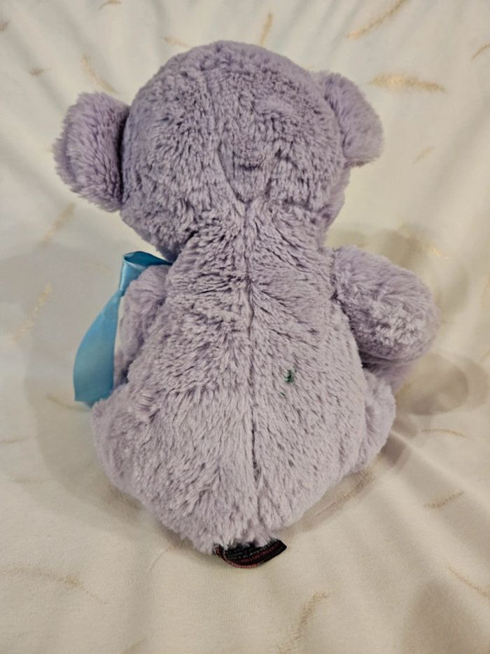 Peluche ours violet Bobbie - photo numéro 2
