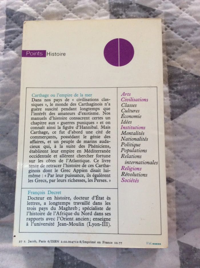 #Carthage ou l’empire de la mer François Decret. ) - photo numéro 3