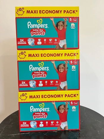 3 packs de pants Pampers Baby-Dry taille 5 (11–17 kg) 