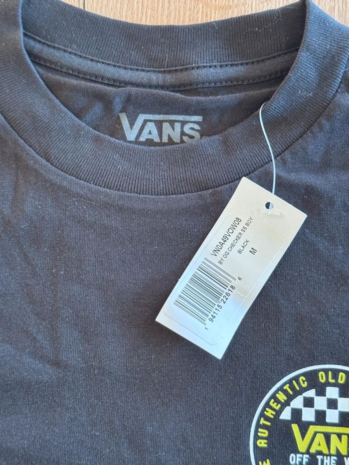 Tee shirt vans noir taille M 10-12 ans neuf avec étiquette - photo numéro 4
