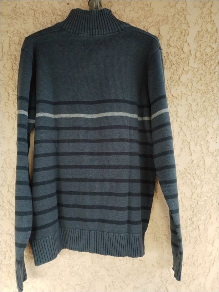 Pull homme taille M bleu jeans - photo numéro 7