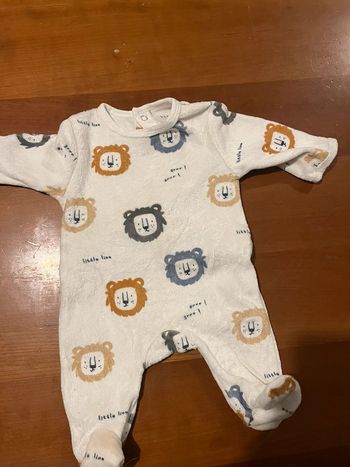 Pyjama velours 1 mois